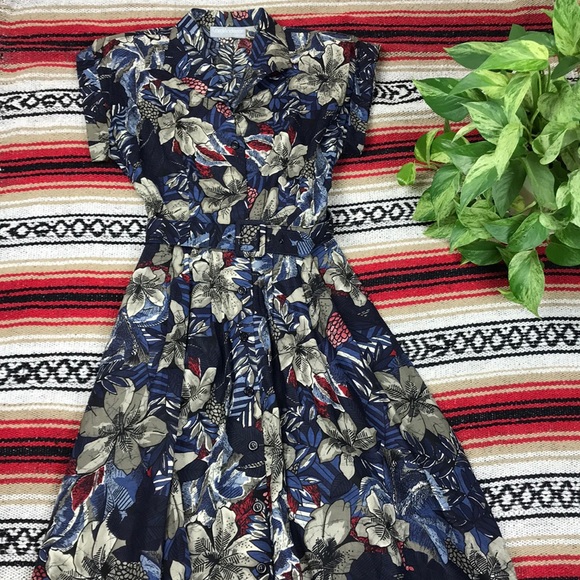 Carol Anderson Dresses & Skirts - 1980’s Carol Anderson Rockabilly Floral Dress Sz S